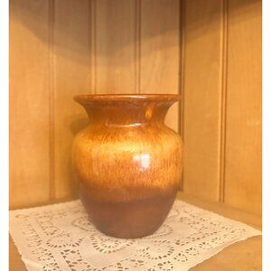 Vintage Royal Haeger Pottery USA Brown Amber Ombre Ceramic Vase